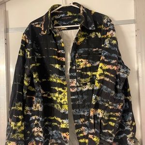 LOUIS VUITTON MONOGRAM TIE-DYE DENIM BLOUSON